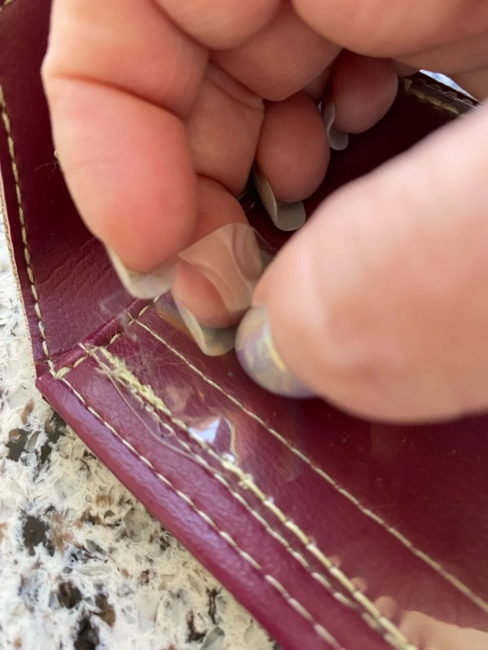 HANDCRAFTED Leather Bifold Wallet Snap Closure